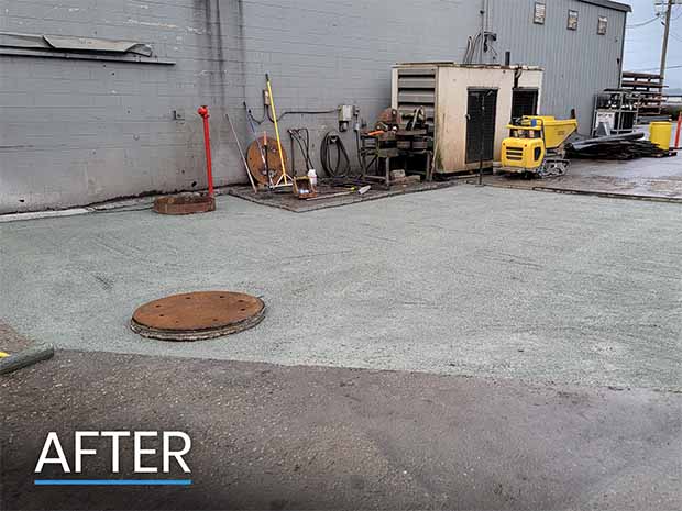 After Drainage Fix in Mission BC Photo