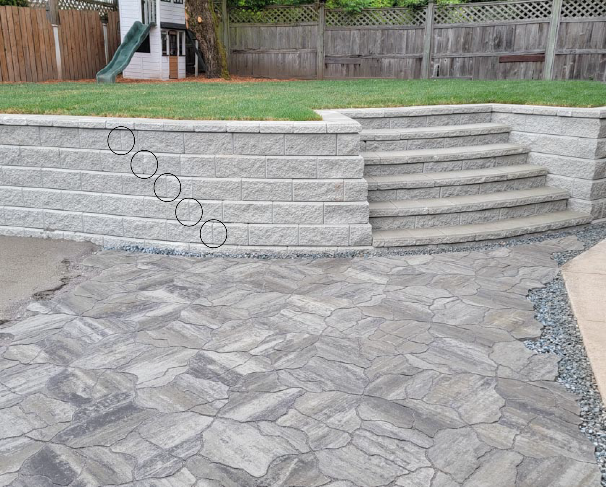 Allan Block Retaining Wall Cuts