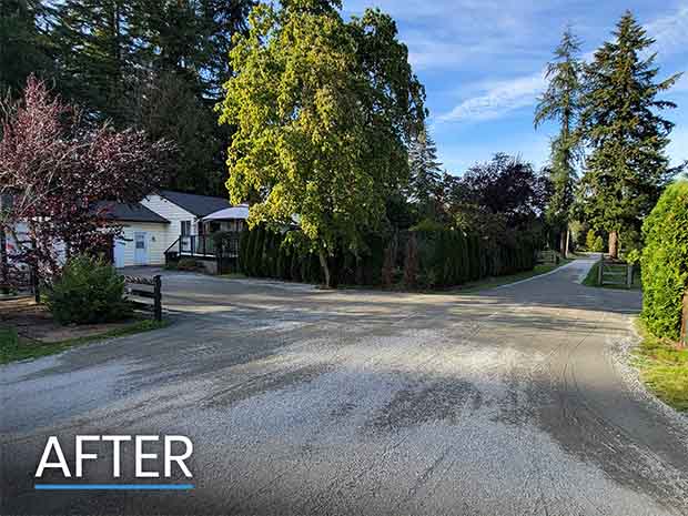 After Photo of Langley Gravel Driveway
