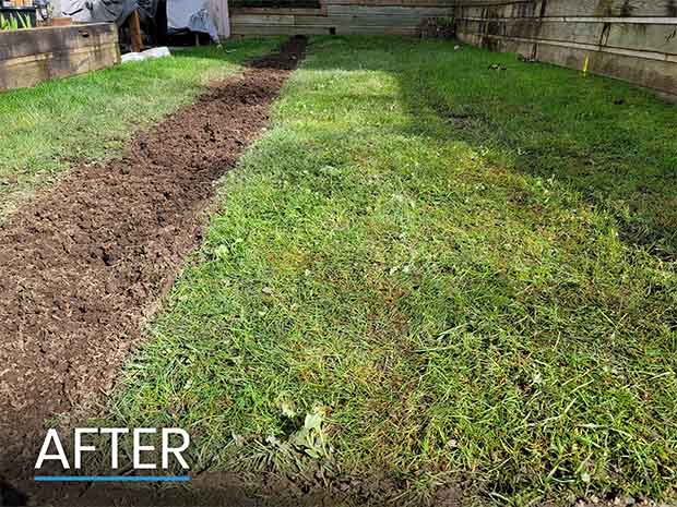 After Photo of French Drain Install in Langley BC