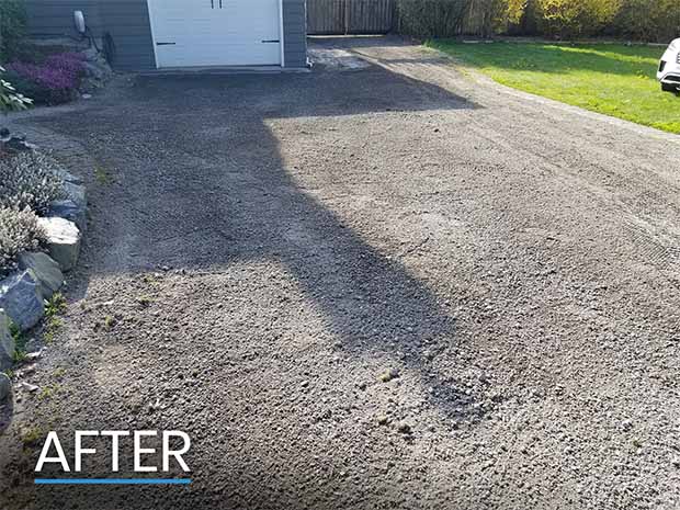 After Photo of Mt Lehman Driveway Drain