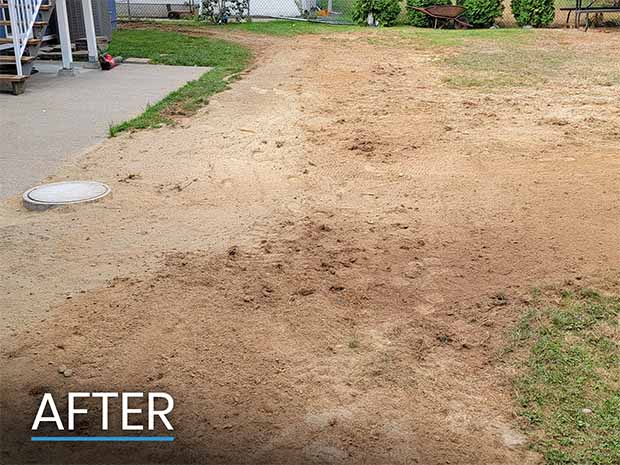 After Photo of Completed Drainage Project