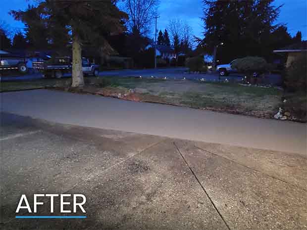 After Photo of Finished RV Parking Pad