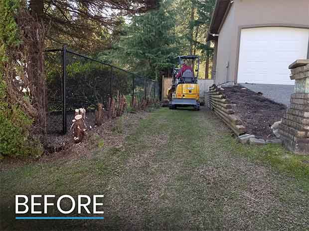 Before Photo of Area to Be Excavated